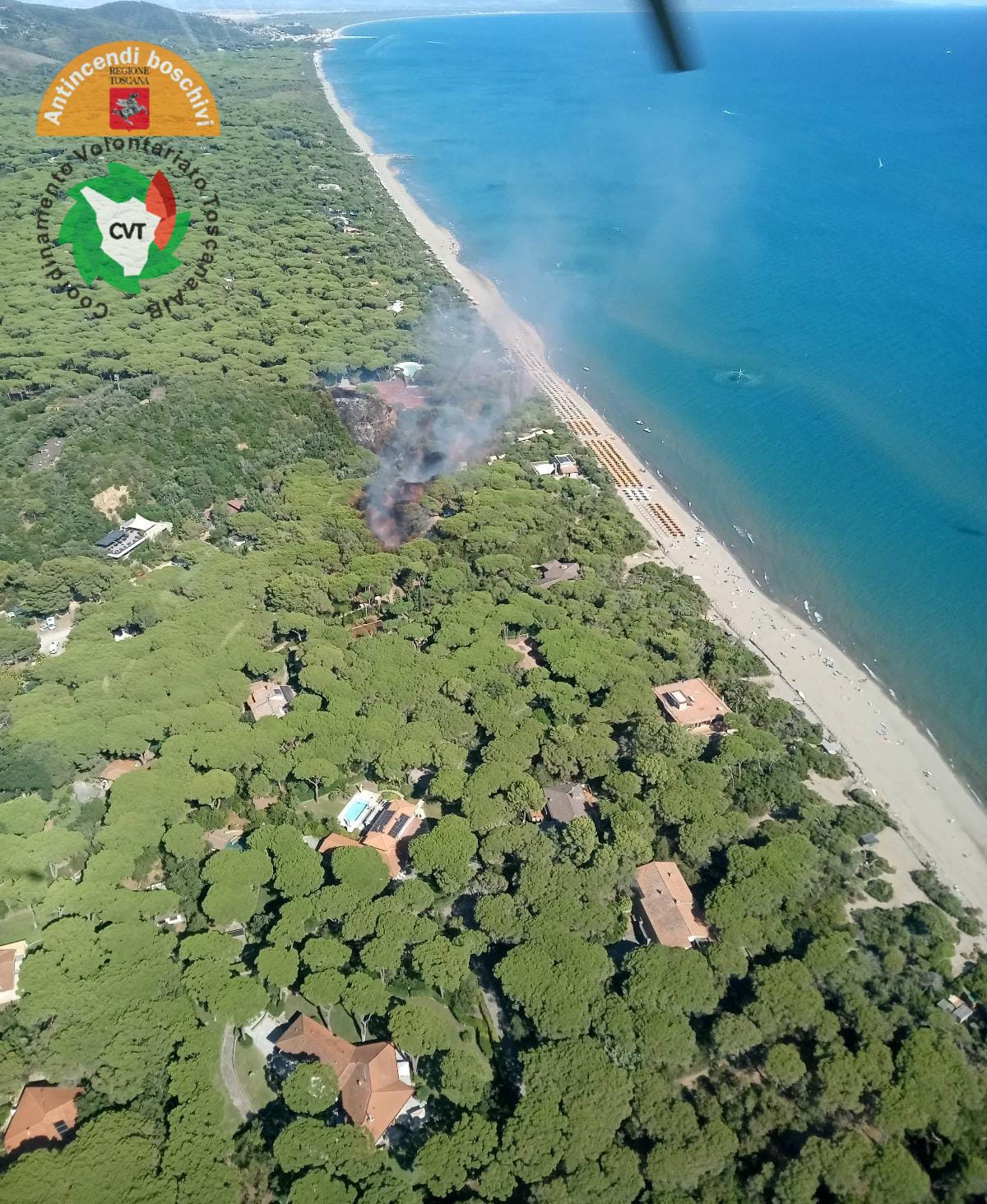 Spento l’incendio di Castiglione della Pescaia, in corso le ...